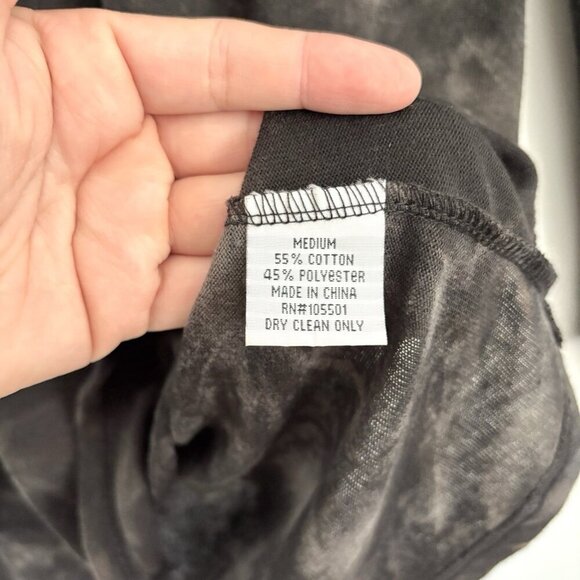 Double D Ranch Long Sleeve Gray Studded V-Neck Tunic Top Women’s Size Medium - Picture 6 of 10